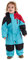 Killtec Kinder Kesley Mini Skioverall Schneeanzug Mit Kapuze 10 000 Mm Wassers ule Wasserdicht, Türkis, 110-116 EU