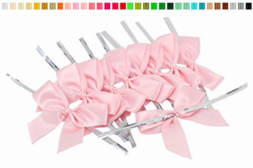 Satinschleifen 5cm x 10 Stück Hellrosa