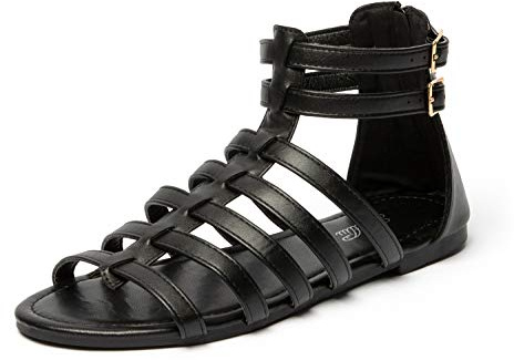 katliu Sandalias de Tiras Mujer Planas Verano Gladiador 36-41 | Sandalias cómodas, hebillas ajustables, para vacaciones, ciudad, ocio y looks de verano