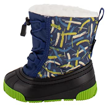 Spirale Lala Bottes de Neige pour Enfants, Bottes d'hiver pour Bébé, Doublure en Polaire avec Mousse, Bleu, 24/25 EU