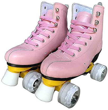 MYAOU Freizeit-Rollschuhe für Erwachsene - Ideale Anfänger-Rollschuhe Radschuhe für Jungen, Mädchen, geeignet für den Innen- und Außenbereich