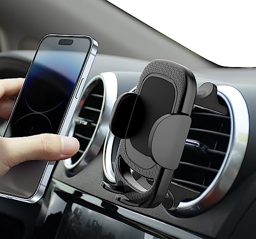 Soporte movil coche,Soporte para teléfono móvil para orificios de ventilación redondos Soporte para automóvil Mercedes Benz protección contra soporte para teléfono móvil para iPhone Samsung Galaxy