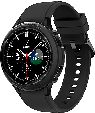 Spigen Funda Liquid Air Compatible con Galaxy Watch 4 Classic 46mm (2021) - Negro Mate