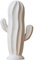 IMIKEYA Décoration en Céramique De Cactus Positif Design Artistique Naturel Objet Décoratif en Céramique Blanche pour La Maison Et Le Bureau