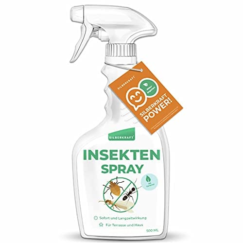 Silberkraft Universal Insektenspray 500 ml - Spray gegen Ungeziefer und Insekten aller Art - Ungezieferspray - riecht angenehm nach Zitrone - Sofort- und Langzeitwirkung