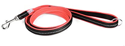 Julius-K9, IDC Powairleine, Größe: 1,2 m mit Schlaufe und mit kleinen Karabiner, Pink