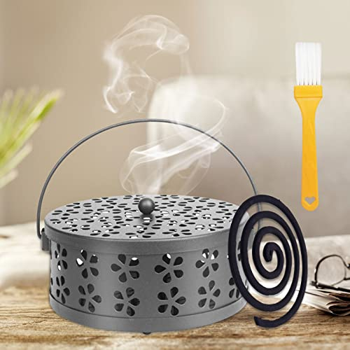 Supporto per bastoncini di incenso, bastoncini di incenso, anti-zanzare, porta bobine di incenso, bastoncini di incenso, supporto per bobine, bastoncini di incenso, in metallo per camera da letto,