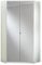 Adtrad Harling White 2 Door Corner Mirrored Wardrobe