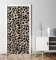 MyMaxxi - Tür bekleben mit Türtapete Türposter Türfolie Selbstklebend 90x200 afrikanisches Leopardenmuster - Tür verschönern Türaufkleber Türklebefolie Savanne Fell beige