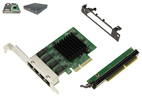 KALEA-INFORMATIQUE Kit scheda controller di rete PCIe 4 porte LAN RJ45 Gigabit Ethernet 10 100 1000 Mbps per Lenovo Tiny5 M720Q M920Q M920X P330