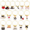 BENECREAT 16 Sets Legierung Emaille Mode Weinglas Charms, Getränke-Marker-Tags Mit 16 Anhängern, 20 Creolen Und 20 Perlen Für Cocktail-Champagner-Gastgeschenke