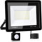 Foco LED Exterior con Sensor Movimiento 50W,5000LM 6500K Blanco Frío Foco Proyector LED,IP66 Impermeable Focos Exterior con Sensor Movimiento para Jardín, Garaje, Patios