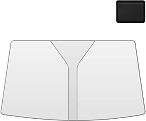 WGZNYN Coche Lunas Delanteras Parasol para Audi Q5 Sportback 2020 2021 2022 2023-pr, Plegable Parasoles De Parabrisas Reduce Radiación UV,Silver