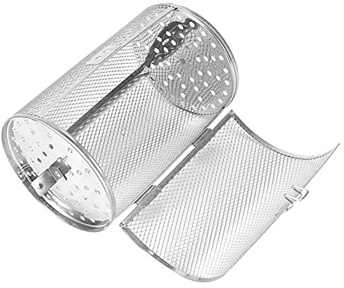 Koanhinn Cesta de acero inoxidable para horno tostador, utensilios para hornear, frutos secos, cesta para barbacoa, de cocina A