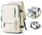 VGCUB Carry on Backpack,Large Travel Backpack for Women Men Airline Approved Gym Backpack Waterproof Business Laptop Daypack, A14-beige With Green, L, Pure