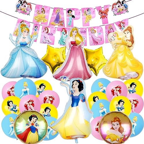 Folienballon Prinzessin, Prinzessin Ballon, Prinzessin Geburtstag Deko, Prinzessin Party Deko, Deko Geburtstag Madchen Prinzessin, Prinzessin Geburtstagsdeko