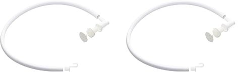 Rotho Babydesign Ablaufschlauch für Badewannen, Zum Entleeren des Badewassers nach dem Babybaden, 87,5 x 3,5 cm, Weiß, 20069005101 | 2er Pack