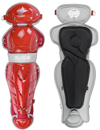 All-Star Top Star Series Beinschützer, Scharlachrot, 31,8 cm, Alter 7–9 Jahre, Baseball-Zubehör, Baseball-Ausrüstungsset