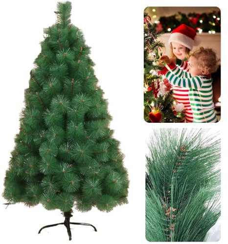 Albero di Natale folto 150 cm da Ufficio Decorare con addobbi e luci Albero Verde Piccolo Alto Finto Fino Medio Moderno Alta qualità