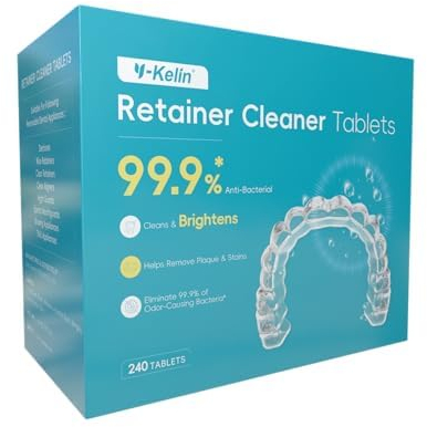 Y-Kelin Tablette nettoyante pour contention orthodontique 240 Tablette