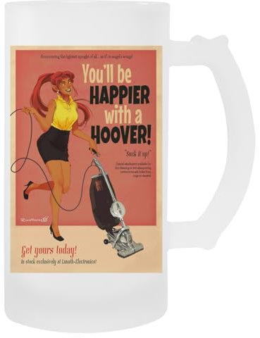 Youll Be Happier Glas-Bierbecher Mit Henkel