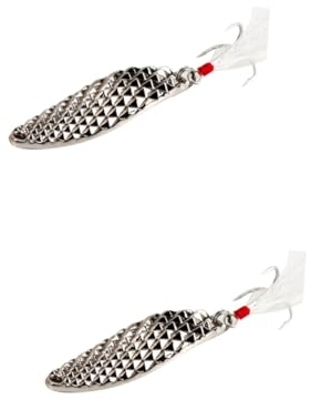 Kisangel 2 Stück Angelköder Für Barsch Zander Und Metall-crankbait Mit Edelstahlhaken