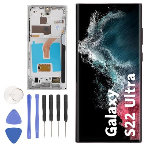Écran de Remplacement pour S22 Ultra S908B Version UE, Remplacement de L'écran LCD du Téléphone, Assemblage de Numériseur D'écran Tactile avec Une compatibilité Parfaite