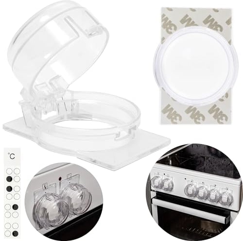 Bouton de cuisinière Sécurité enfant, 1 pce, montage sans démontage du bouton, pour boutons de cuisinière de Ø max. 4,9 cm et de 4 cm de haut Protection avec distance min. de 6,1 cm entre le centre