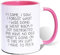 I Came I Saw I Forgot Ceramic Coffee Mug - 11 oz/300 ml Funny Large Tea Cup，Birthday Christmas Novelty Unique Gift for Son Dad Brother Uncle Colleague Friend (Pink)