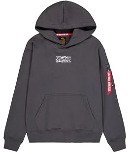 Alpha Industries Herren Metal Plate Hoody Kapuzenpullover (1er Pack)