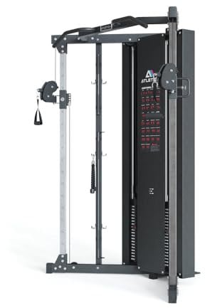 Atletica X-Five | Kabelzug Station | Kraftstation | 195cm für niedrige Deckenhöhen | 180kg Steckgewichte | 2:1 Übersetzungsverhältnis