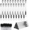 20 Stücke Leere Mascara Zauberstab Röhrchen wimpernbürstchen AugenbrauenBürste Wimpern pinsel mit Behälter für Wimpernverlängerung Wimpernbürste für Beauty-Salon und Hausgebrauch