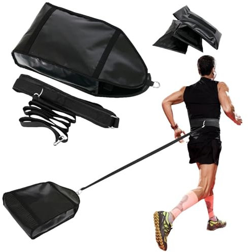 Buhygn Slitta Regolabile | Slitta Versatile per Allenamento di Calcio e Atletica | Include 3 di Sabbia per allenamenti migliorati | Perfetto per guardalinee e condizionamento della