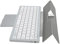 Rankomu Custodia per tablet con tastiera e trackpad, custodia multifunzione rimovibile per Windows XP, 7, 10, 11, argento, tastiera Bluetooth wireless