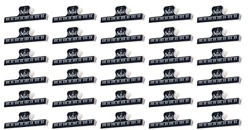 Qweradr 30PCS Piano Score Clip Musik Score Clip Book Clip Musik Score Clip Colourful Note Book Page Piano Score Music Sheet Clamp
