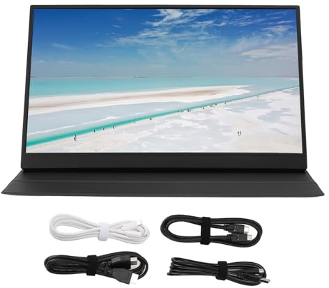 LUCKDANO Portable Gaming Monitor 17.3in, 2560x1440P for Laptop Gaming Meeting with, VESA Mount for Laptop, PC, Gaming Console