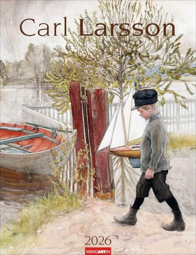 Carl Larsson - Kalender 2026 - Weingarten-Verlag - Wandkalender mit Aquarell-Kunst des schwedischen Malers - 30 cm x 39 cm