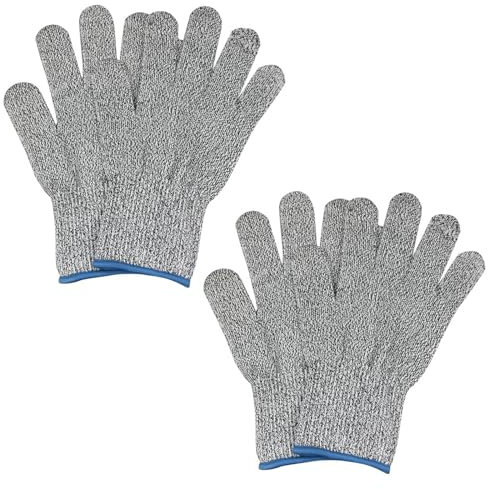 Gramigg 2 Paar Arbeit Handschuhe Schnitt Resistente Sicherheitshandschuhe Schneiden Schutzhandschuhe Schnittproofhandschuhe Für Die Küche