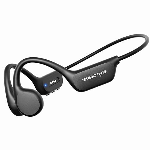 SWEDAYS Cuffie con suono osseo, nuoto, IPX8, impermeabili, nuoto, con memoria da 32 GB, lettore MP3, Bluetooth 5.4, auricolari aperti, senza fili, per nuoto e corsa