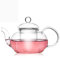 TAMUME 600ML Classic Style Glass Teapot with Infuser Glass Strainer and Cap