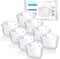Wessper Cartouche filtrante Compatible avec Brita Maxtra+, Marella Carafe, AmazonBasics, lot de 8