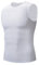 CYCEARTH - Chaleco de ciclismo para hombre, capa base, sin mangas, ropa interior para bicicleta, deportes al aire libre, camiseta (blanco, grande)