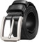 Tolumo Mens Belt Thick Full Grain Leather Belts 1.5 Wide Great for Casual Jeans Dress Work, Adjustable Classic Belt Trim to Fit 658 Black 125cm