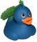 Wild Republic Rubber Duck Pfau, Gummiente, Badewannen-Geschenke für Kinder, Quietscheentchen, Badespielzeug für Babys, Gummiente lustig, Badeente zum Sammeln, 10 cm