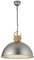 Trio Leuchten Pendelleuchte Delhi 303400167, Metall Nickel matt antik, Tülle Holz, exkl. 1x E27