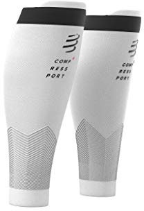 Compressport Manchon de Compression Mollets – R2V2 - Protection Musculaire, Performances et Récupération pour le Sport – Ultraléger et Antifatigue – Running, Cyclisme, Trail et Triathlon, Blanc, T2