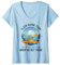Damen Faultier Kajak, Faultier Kajak Team T-Shirt mit V-Ausschnitt