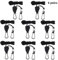 QINREN 4 Pairs Heavy Duty Ratchet Ropes, 1/8 Rope Ratchet Hanger Adjustable Grow Lights Ratchet Hangers Grow Light Rope Hangers for Grow Room Equipment 150 Lb Capacity