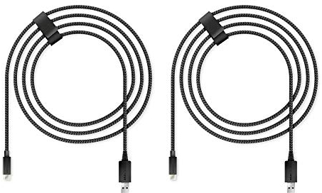 LIONCAST Cable de carga para Xbox / PS5, 4 m, 2 cables de carga rápidos para Xbox Series S (XSS), Xbox Series X (XSX) y Sony PlayStation 5, cable de controlador PS 5 para controlador Dualsense