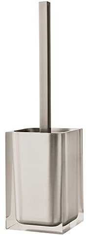 Gedy Auckland Scopino WC Tortora Chiaro, Misure e Peso: 37,5X9,8X9,8 CM & 0,855 kg, Realizzato in Resina Trasparente di Alta qualità, Scopino per WC Design di R&S, Fatto a Mano, 2 Anni Garanzia